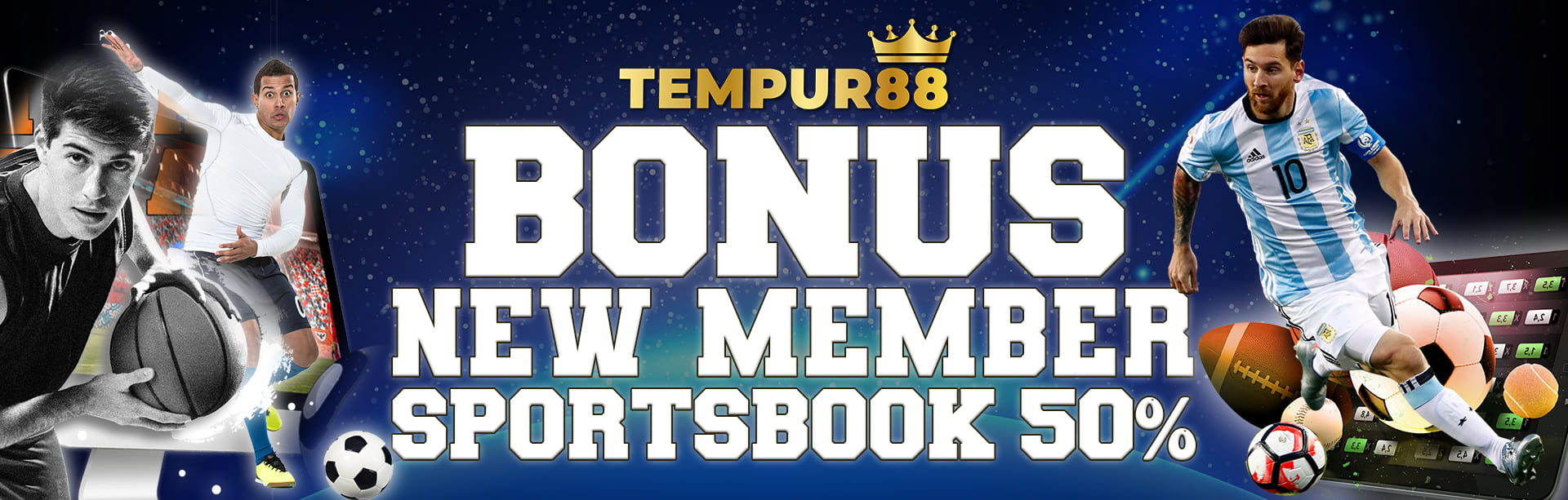 BONUS NEW MEMBER SPORTSBOOK 50%