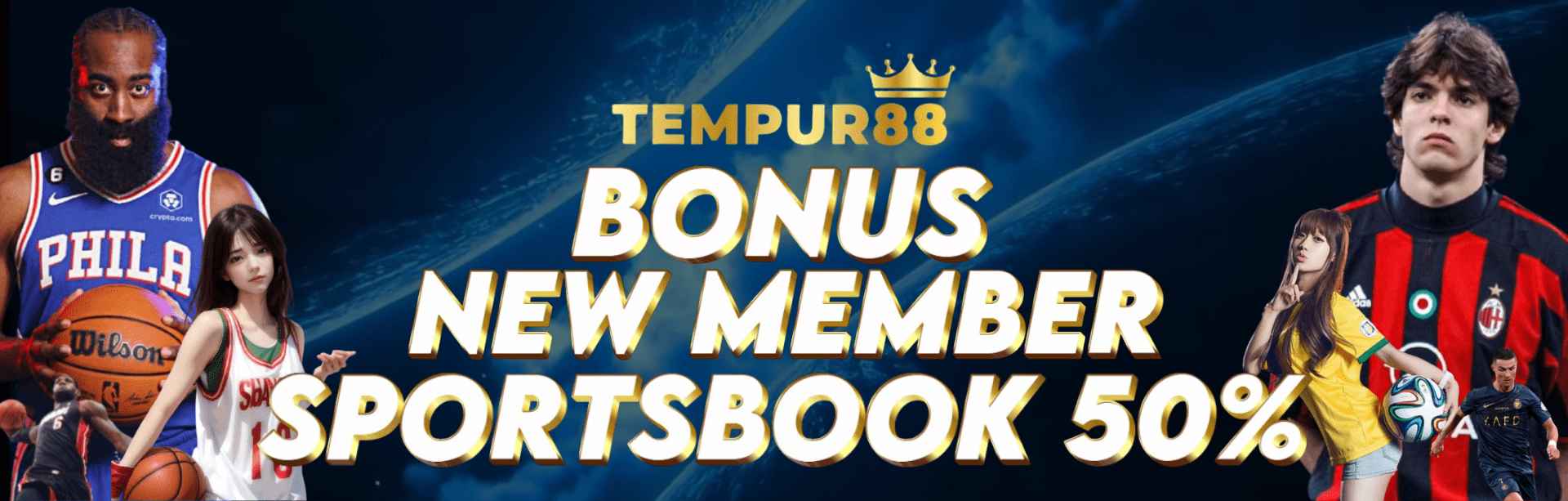 TEMPUR88 BONUS NEW MEMBER SPORTSBOOK 50%