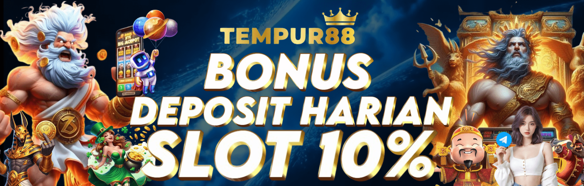 TEMPUR88 BONUS DEPOSIT HARIAN SLOT 10%