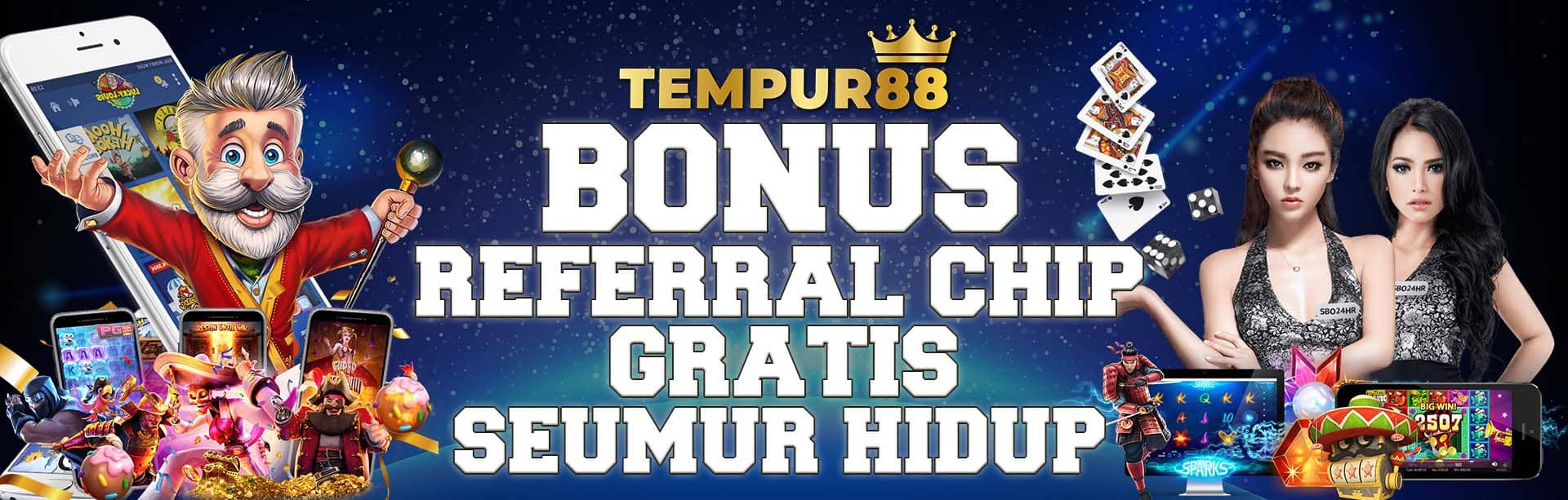 BONUS REFERRAL CHIP GRATIS SEUMUR HIDUP!