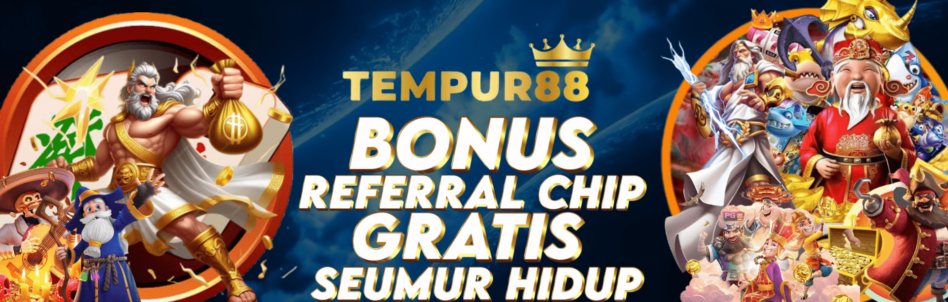 TEMPUR88 BONUS REFERRAL CHIP GRATIS SEUMUR HIDUP!