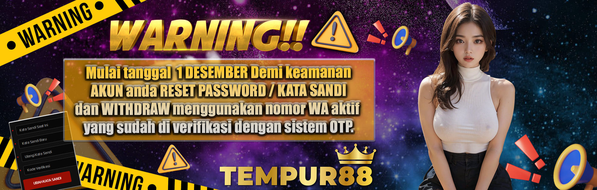 WARNING TEMPUR88